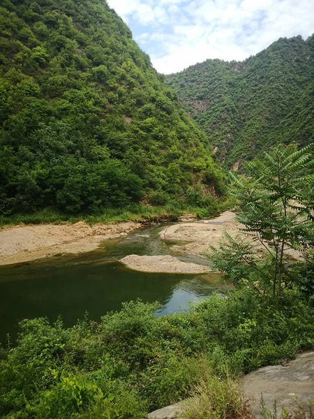 Hermoso Paisaje Del Río Las Montañas — Foto de Stock