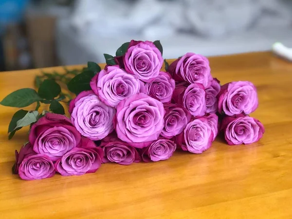 beautiful bouquet of roses in a vase