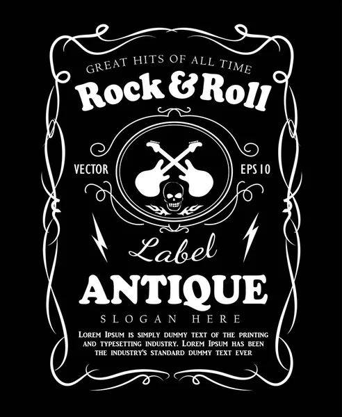 Vintage el çizilen çerçeve etiket yazı tahtası retro afiş vektör Il