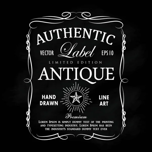 Çerçeve antika etiket yazı tahtası retro vintage afiş v el çekilmiş