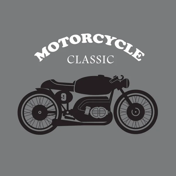 Vintage Moto Dessiné Main Vecteur — Image vectorielle