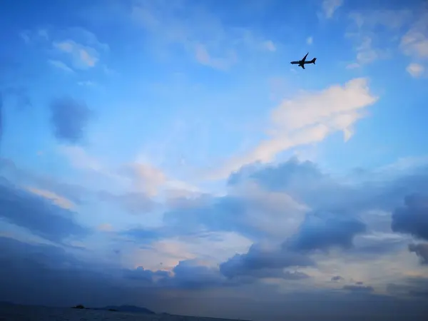Avión Volando Cielo — Foto de Stock