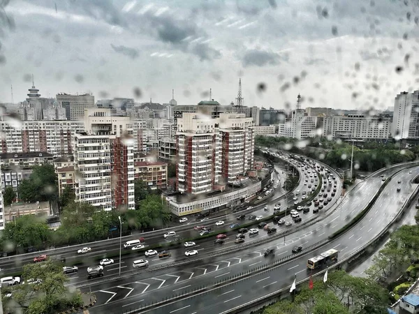 Vista Aérea Ciudad Barcelona — Foto de Stock