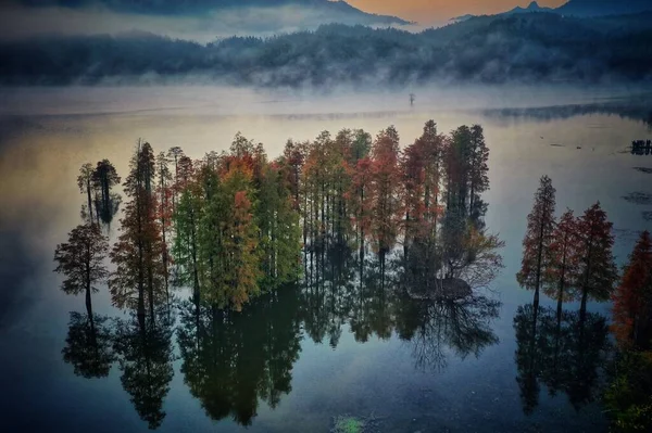 stock image beautiful landscape with a lake in the mountains