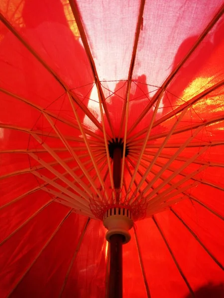 Red Umbrella Park — Stock Photo, Image