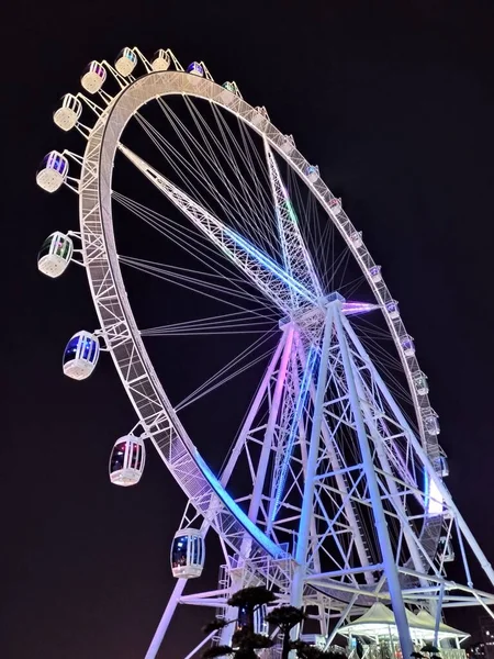 stock image ferris wheel in the night sky