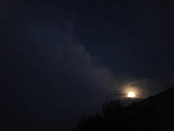Night Sky Clouds — Stock Photo, Image