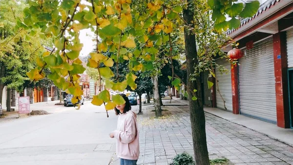 stock image woman in the city