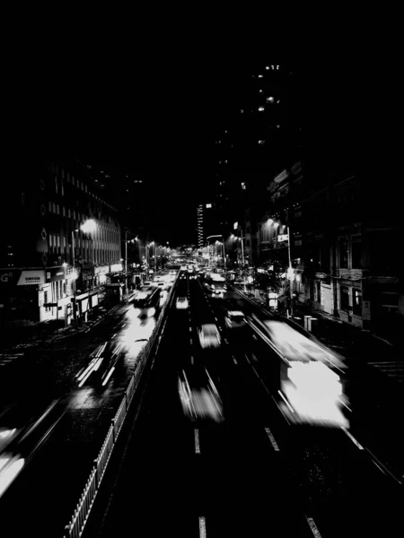 Vista Nocturna Ciudad Nueva York — Foto de Stock