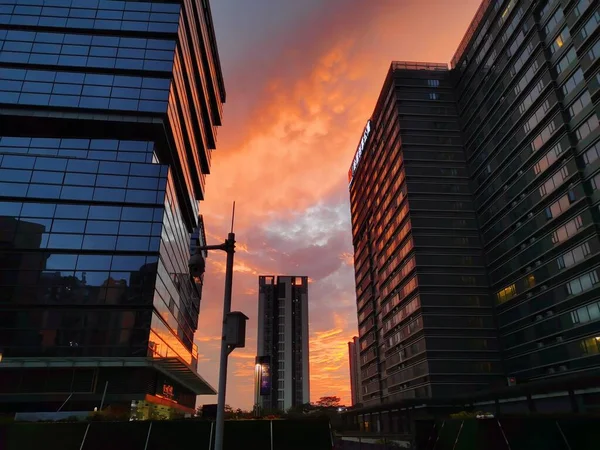 stock image modern skyscrapers in the city