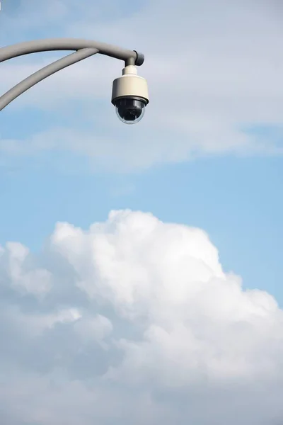 cctv camera on the roof of a house.