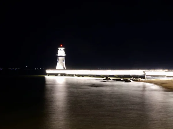 lighthouse at night, the city of the island of the state of the most beautiful cities