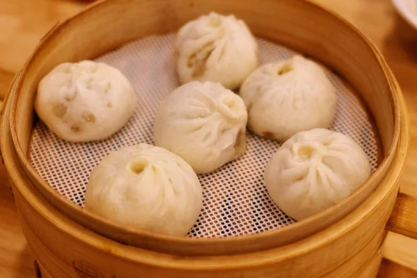 chinese steamed dumpling in a bowl