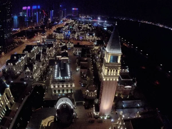 night view of the city of barcelona