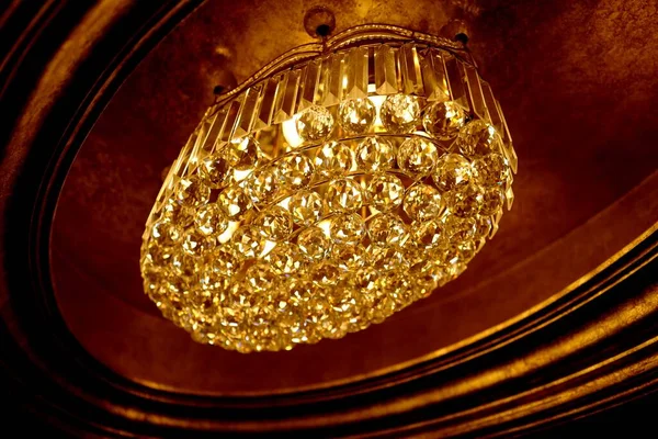 close up of a luxury vintage chandelier