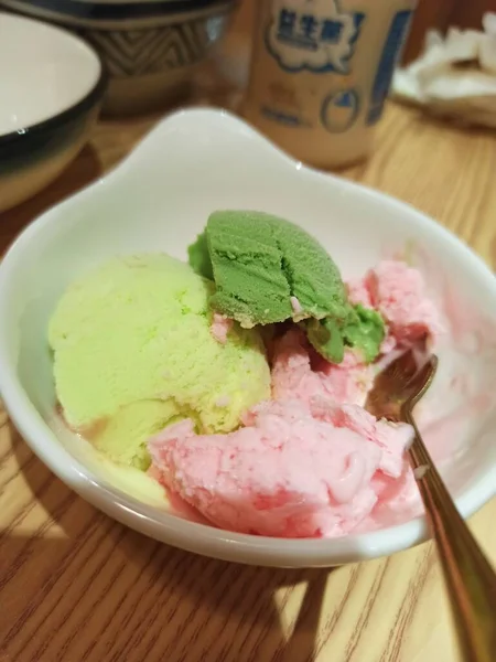 ice cream in a bowl