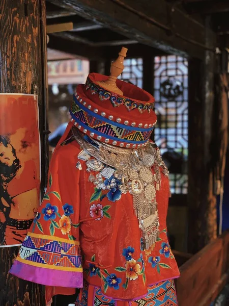traditional thai style clothes in the market
