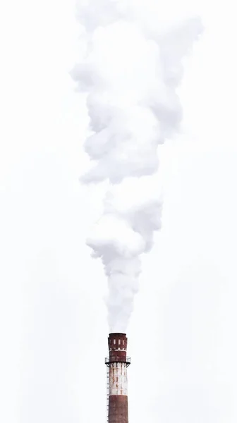 industrial chimney of smoke from the chimneys of the factory