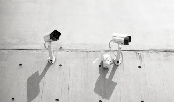 cctv camera on the roof of the building
