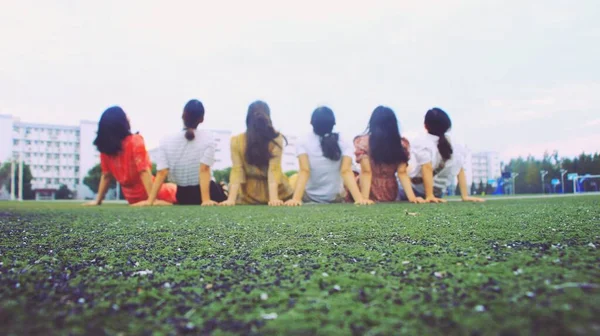 group of people in the park