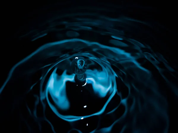 water drop on a black background