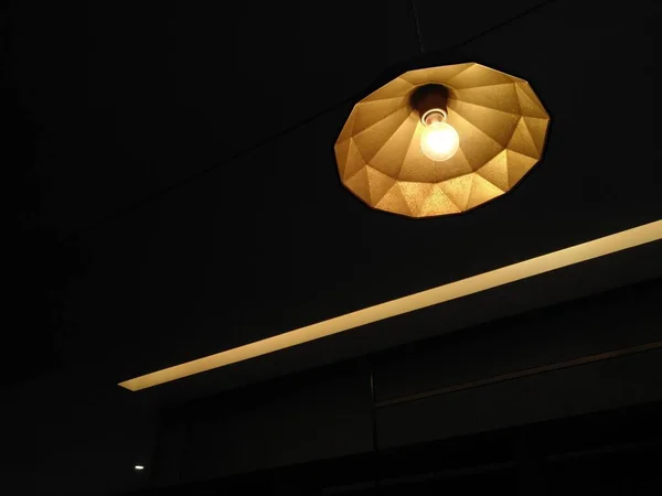 lamp on the ceiling