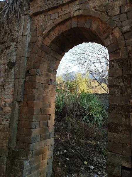 the ruins of the old building in the city of the state of israel