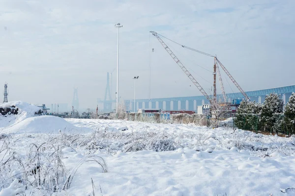 construction of the snow-covered sea.