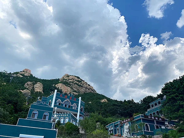 view of the city of the park in the mountains