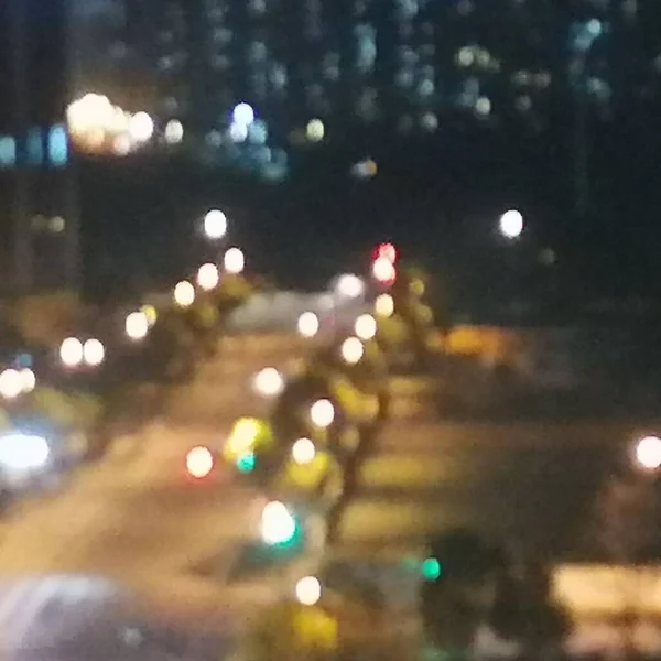 blurred background of the city