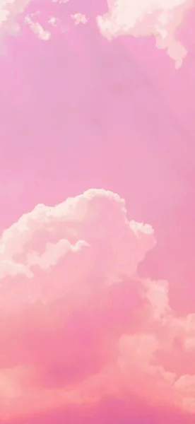 pink sky with clouds, colorful background