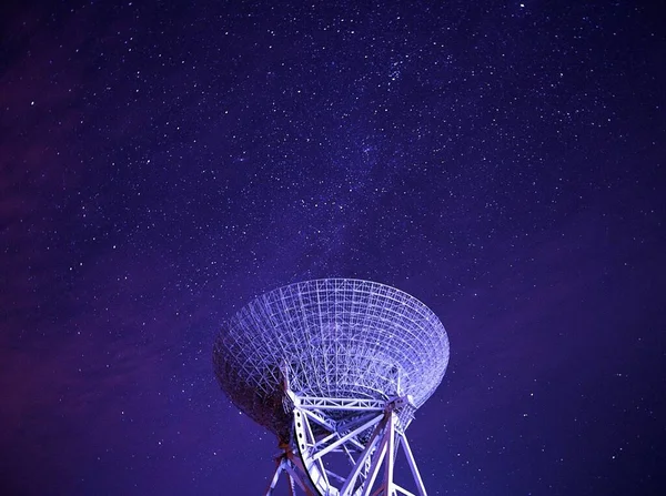space satellite dish with a star