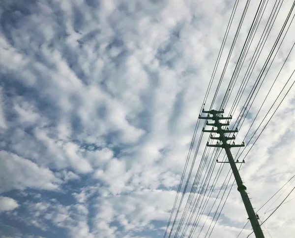 stock image high voltage tower, electricity transmission