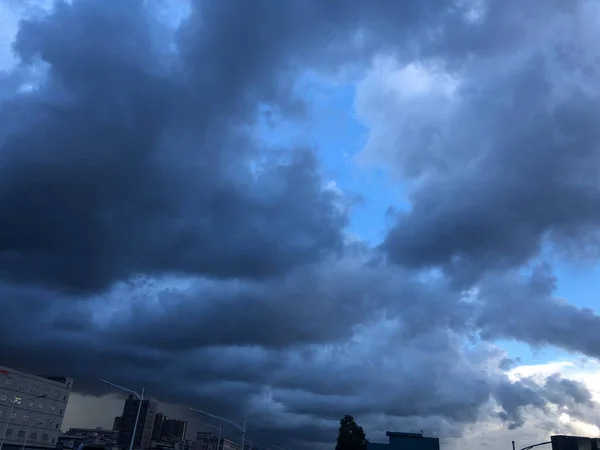 storm clouds over the sky