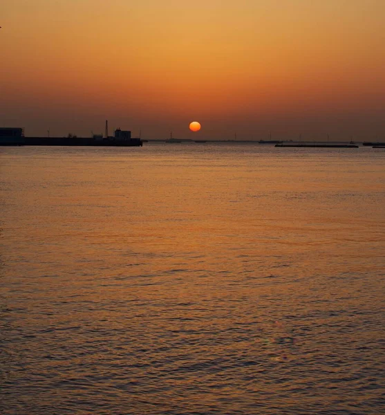 stock image sunset over the sea