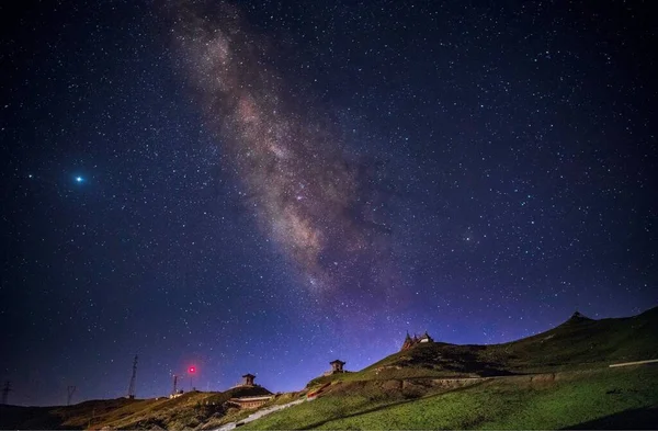 milky way galaxy in the sky, cosmic space