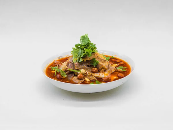 thai spicy curry with vegetables and sauce