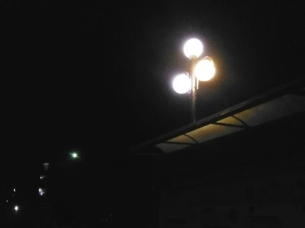 street lamp in the night