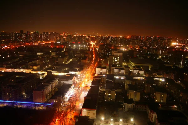 night view of the city of barcelona