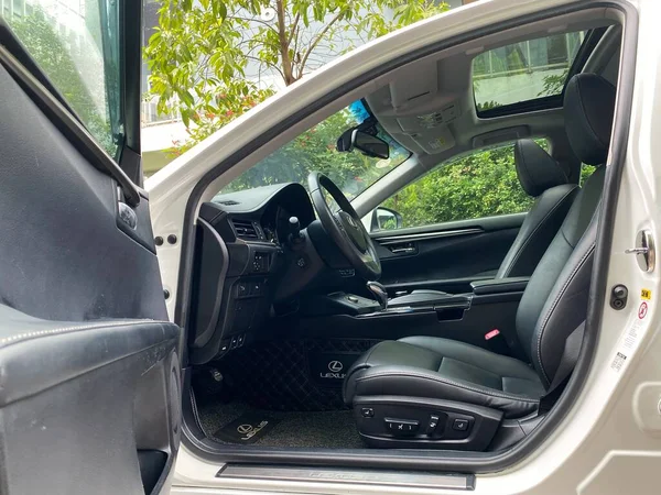 car interior with modern vehicle