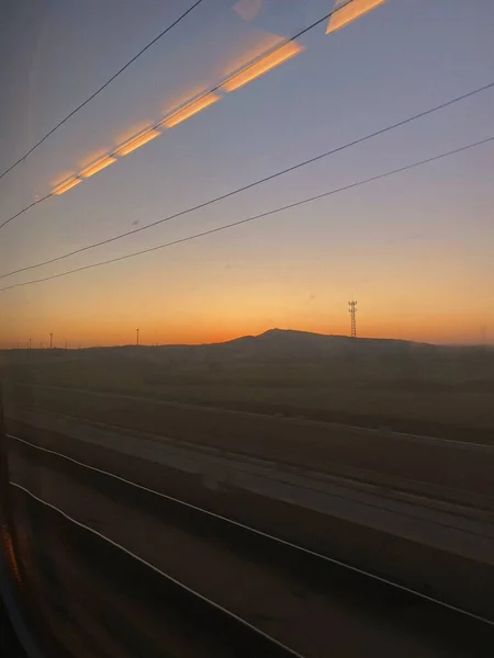 view of the railway station in the morning