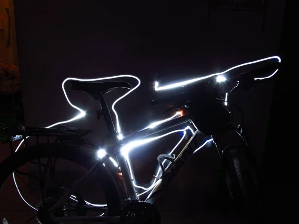 motorcycle bike in the night