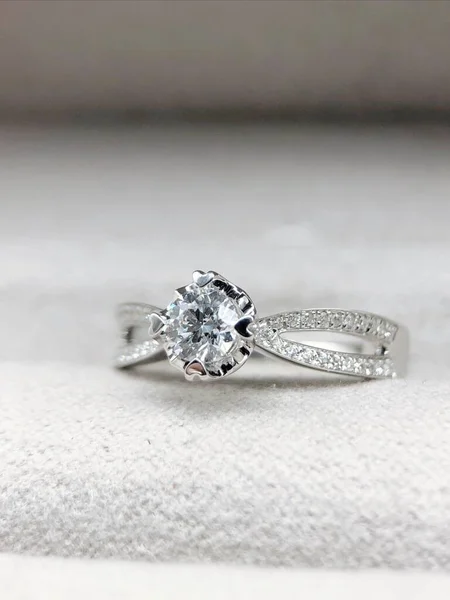 diamond ring with diamonds on a white background