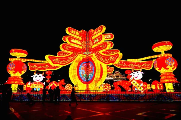 chinese lanterns in the night