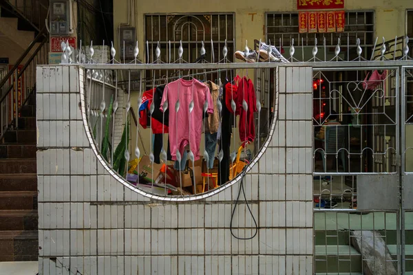 laundry shop, hanging on the clothesline