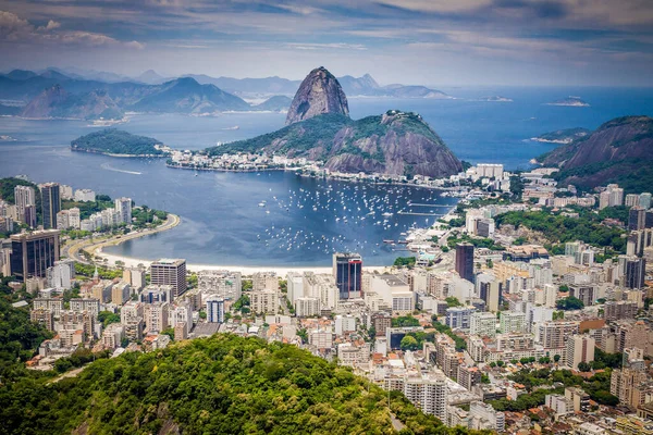 rio de janeiro, brazil-june 29, 2019: panoramic view of the city of cape town,