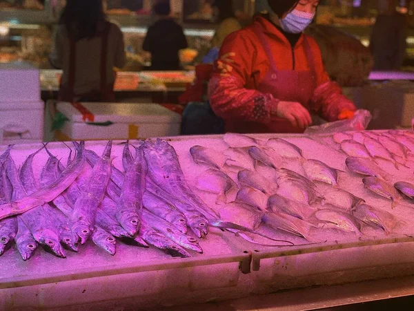 street market stall in the city of acre, israel