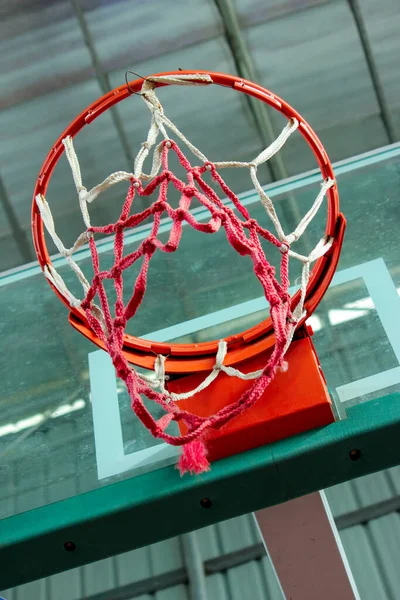 basketball hoop in the net
