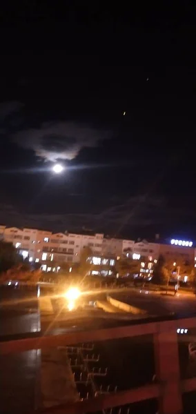 Vista Nocturna Ciudad Capital Israel — Foto de Stock