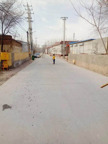 man and woman cleaning the road